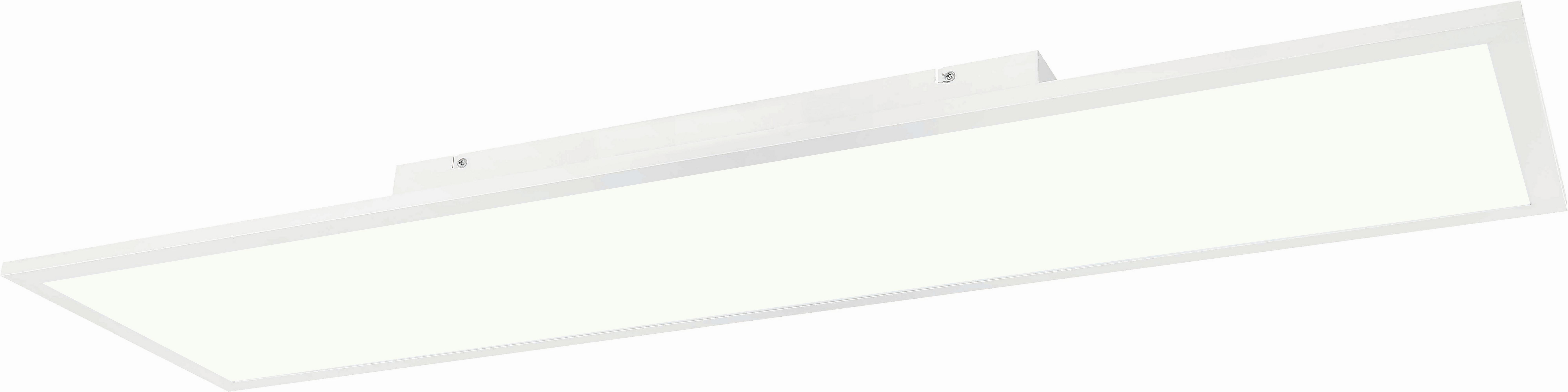 LED-Deckenleuchte Doro Tuya in Weiß max. 44 Watt - Opal/Weiß, Kunststoff/Metall (120/30/7,5cm) - Globo