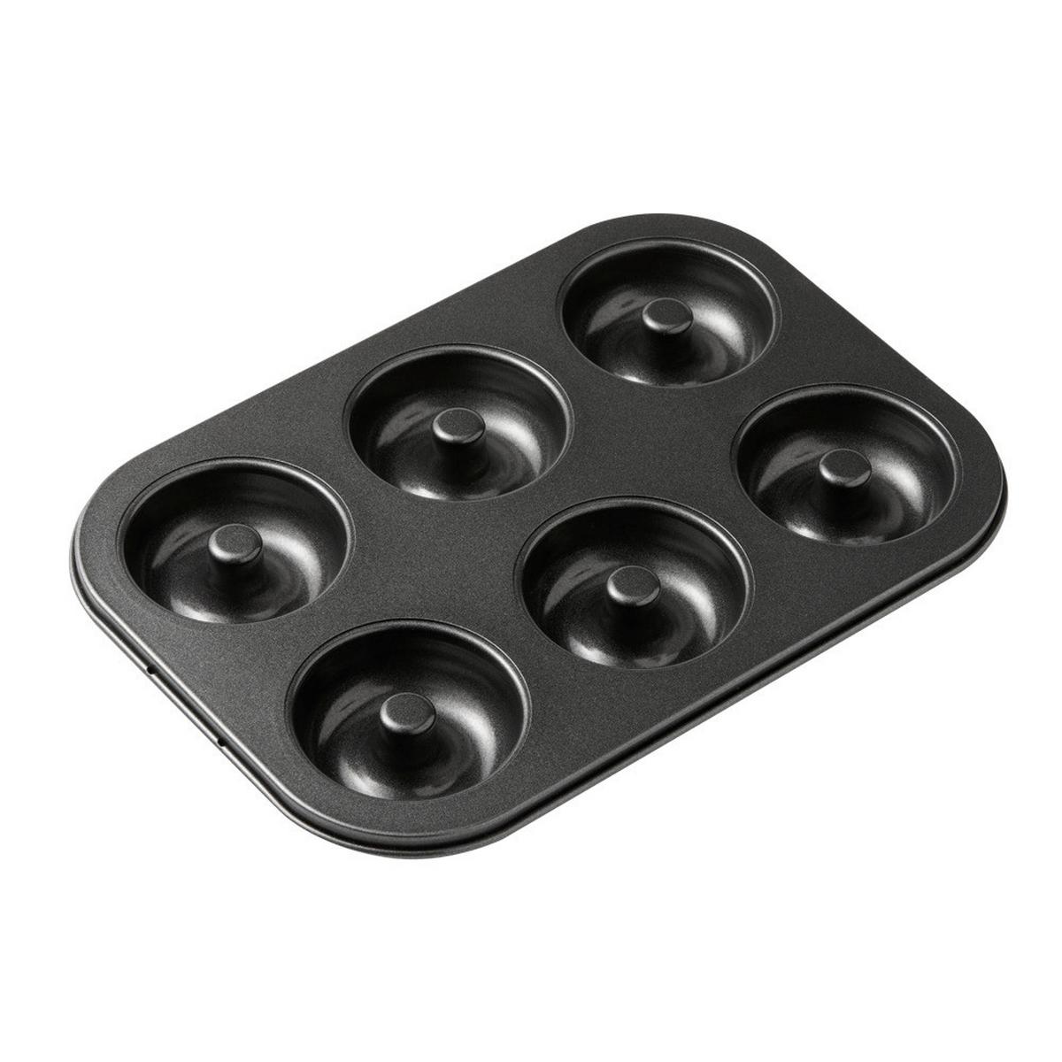 Sütőforma Donut - fekete, fém - Metaltex