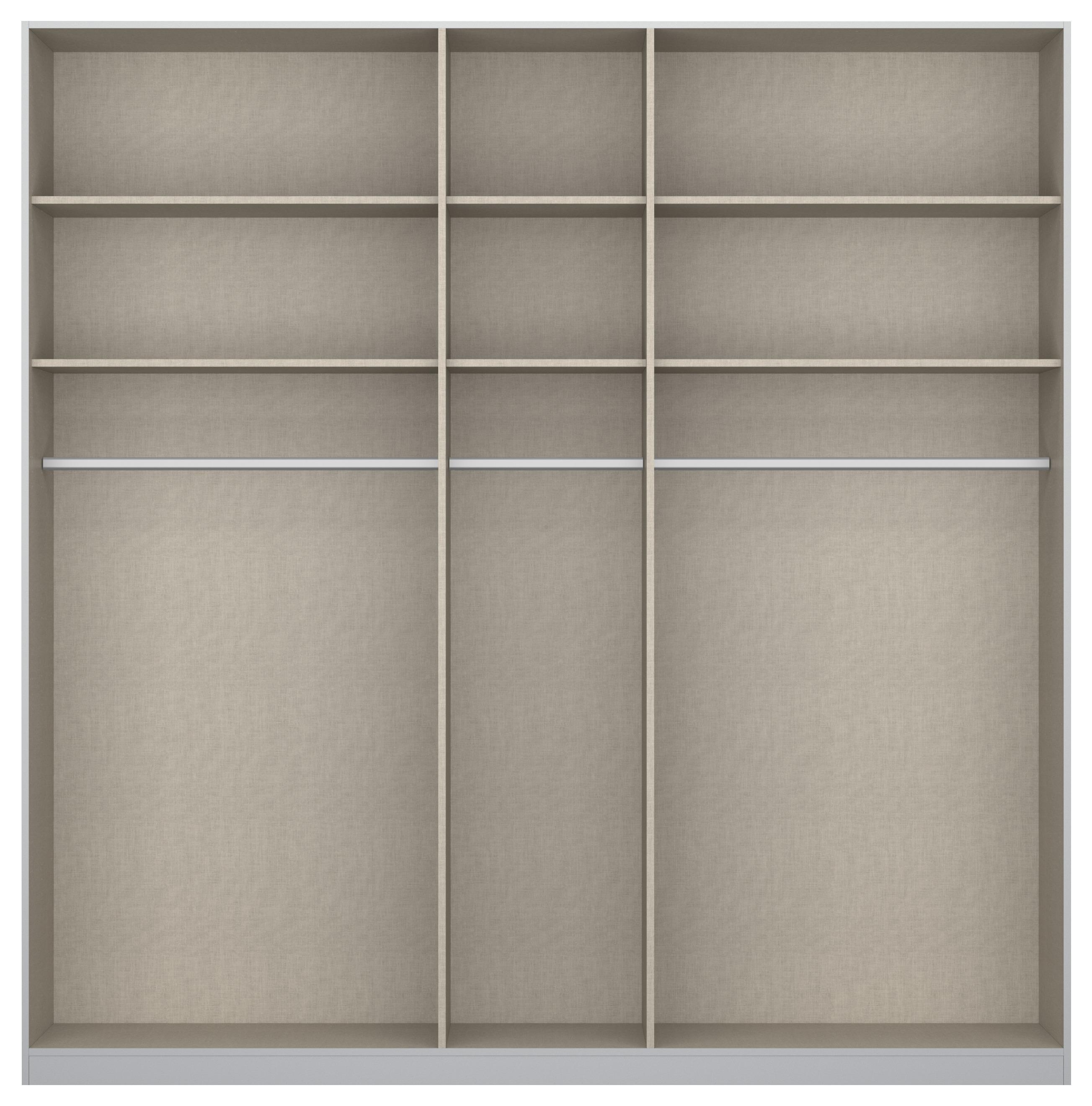 DULAP USI ROTATIVE ALABAMA - gri deschis/stejar Artisan, Modern, material pe bază de lemn (226/229/54cm)