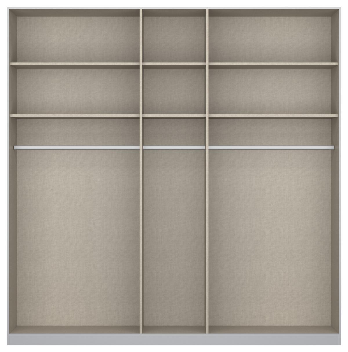 DULAP USI ROTATIVE ALABAMA - gri deschis, Modern, material pe bază de lemn (226/229/54cm) - Modern Living