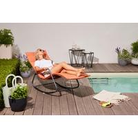 Sienna Garden Relaxliege ca.57x81x143cm Orange - Orange, KONVENTIONELL, Textil/Metall (57/81/143cm) - Siena Garden