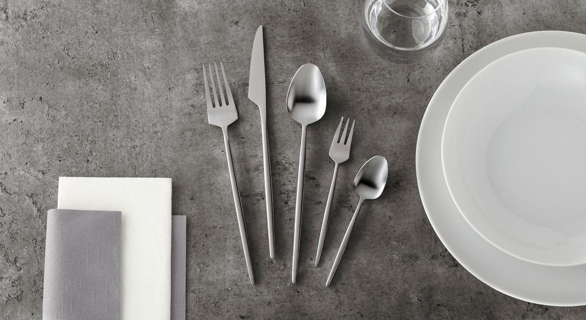 Vilice Elegance - barve nerjavečega jekla, Moderno, kovina (22,5cm) - Mömax