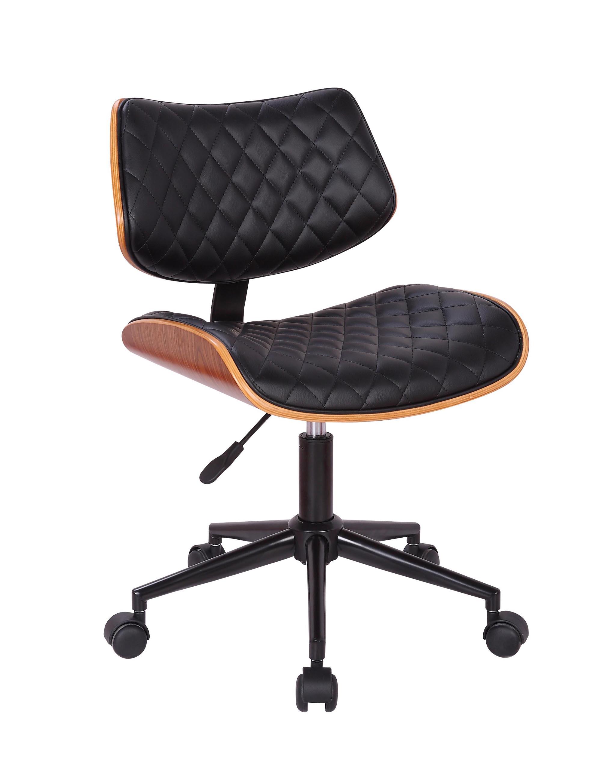Pisarniški Stol Jeff - naravna/oreh, Trendi, kovina/tekstil (48/76-86/51cm) - Premium Living
