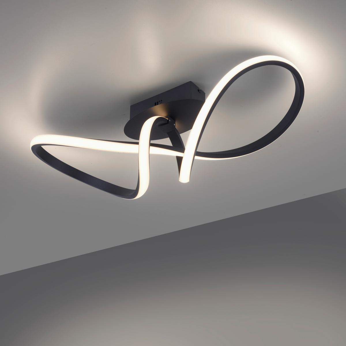 Deckenleuchte 15403-18 max. 15,50 Watt - Schwarz, Design, Metall (61/24,5/27,0cm)