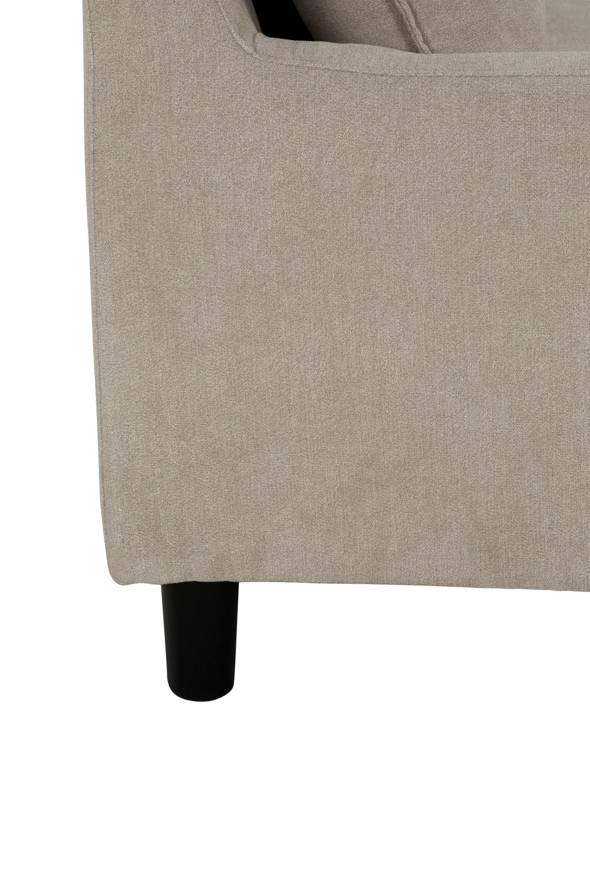 Sedežna Garnitura Milly, Bež - črna/bež, Moderno, umetna masa/tekstil (207/138cm) - P & B