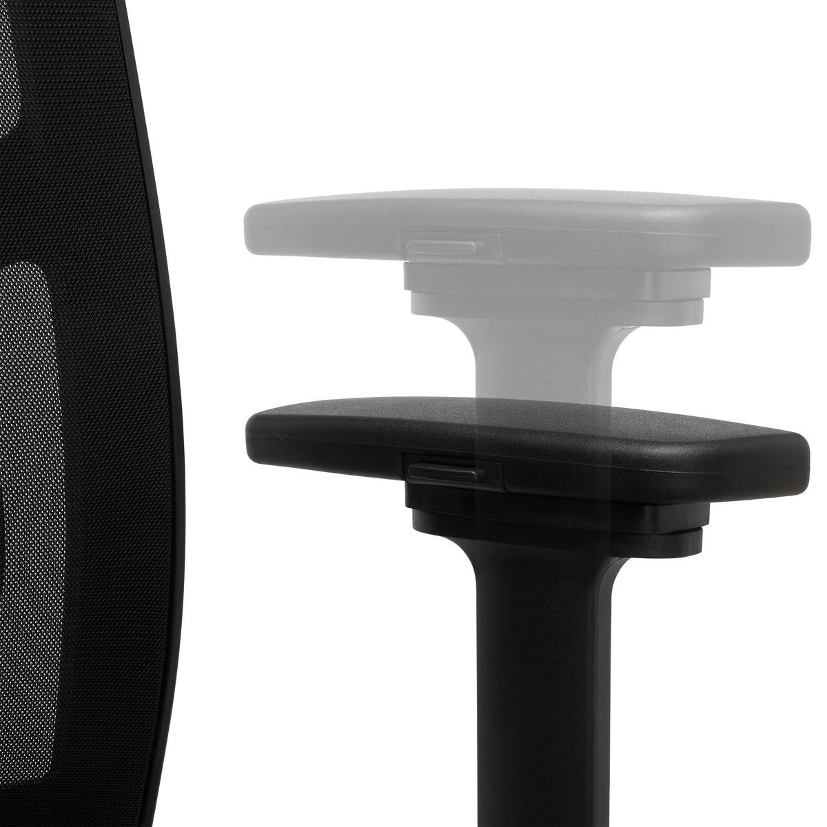 Chefsessel Boss Grau/Schwarz - Schwarz/Grau, MODERN, Kunststoff/Textil (64/142/64cm) - Mömax