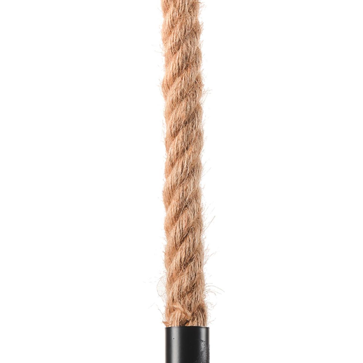 Hängeleuchte Coen Beige max. 22 Watt - Beige, Natur, Naturmaterialien/Textil (36/136cm)