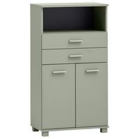 Midischrank Mono Grün - Hellgrün, MODERN, Holzwerkstoff/Kunststoff (59,8/110,5/32,6cm) - MID.YOU