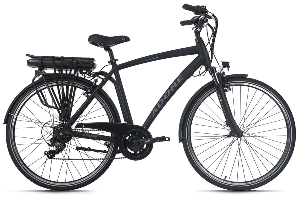 Elektrofahrrad Alu-city Herren Adore 28" 113e - Schwarz, Design, Metall - Atrigo