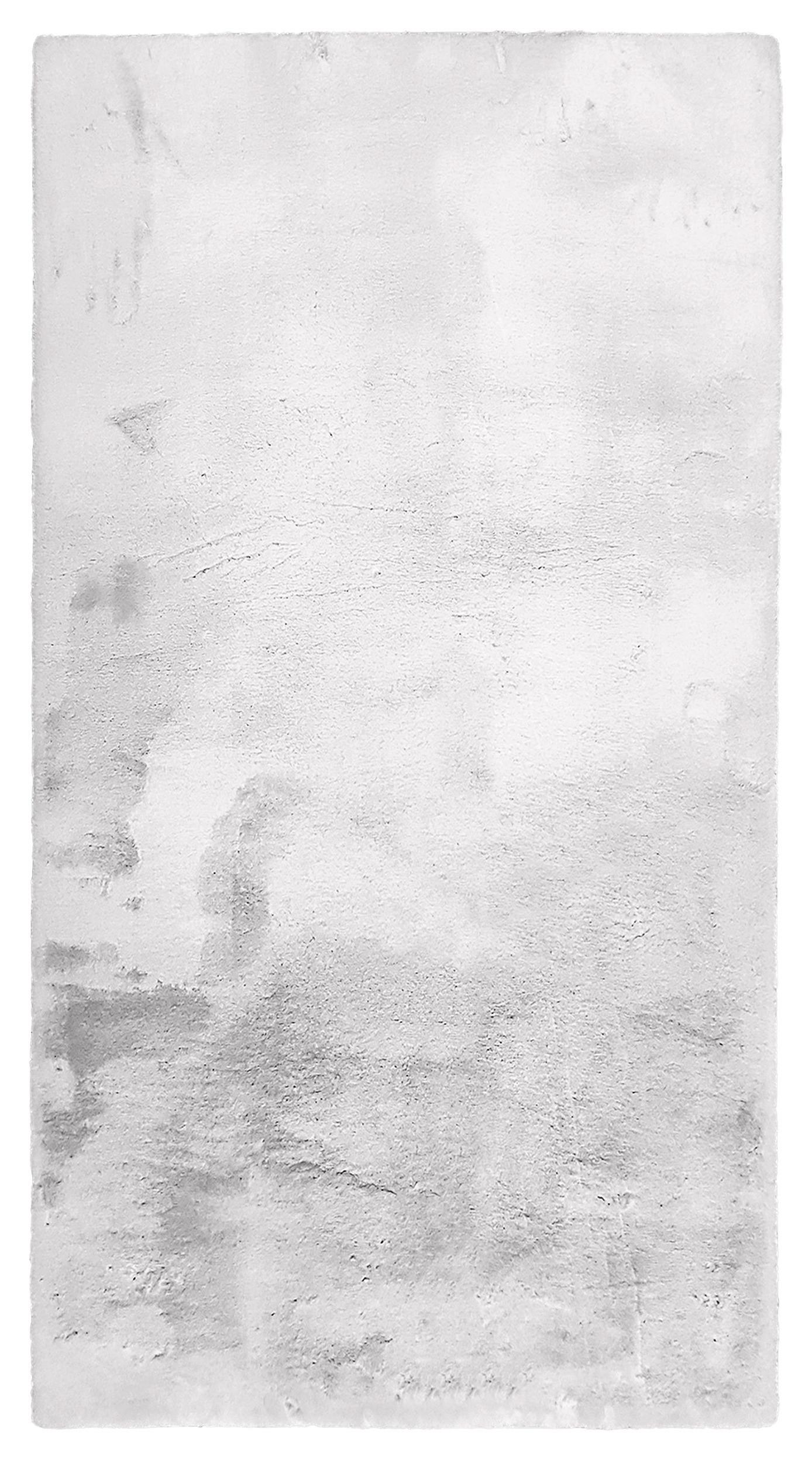 KONSTFÄLL DENISE 2 -AKT- - vit/silver, Romantik / Lanthus, textil/päls (120/160cm) - Mömax