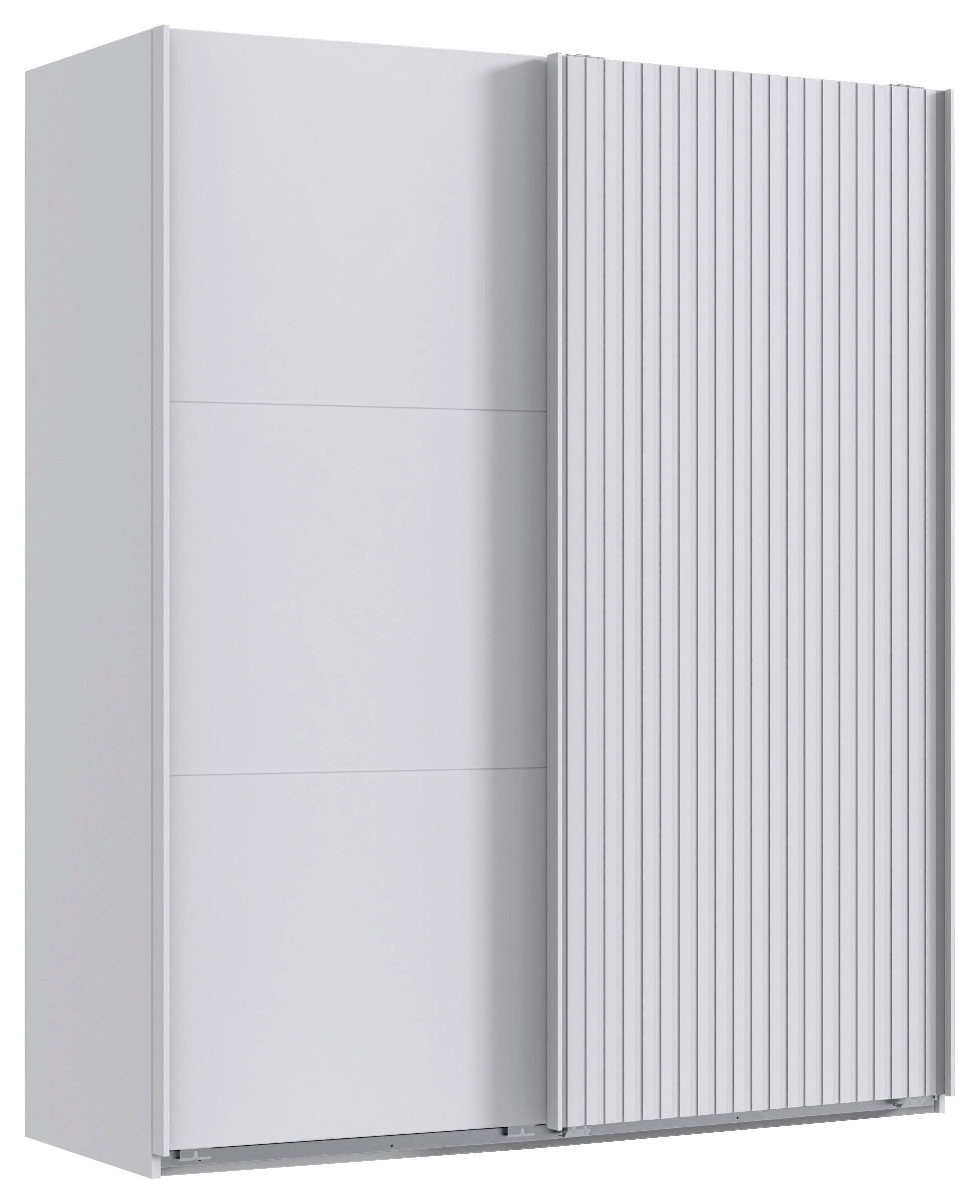 DULAP USI CULISANTE ANDORRA - alb, Modern, material pe bază de lemn (200/216/65cm) - Modern Living
