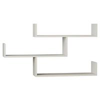 WANDREGAL TIBET WANDREGAL - Weiss, Design, Holzwerkstoff (120/67/22cm) - Livetastic