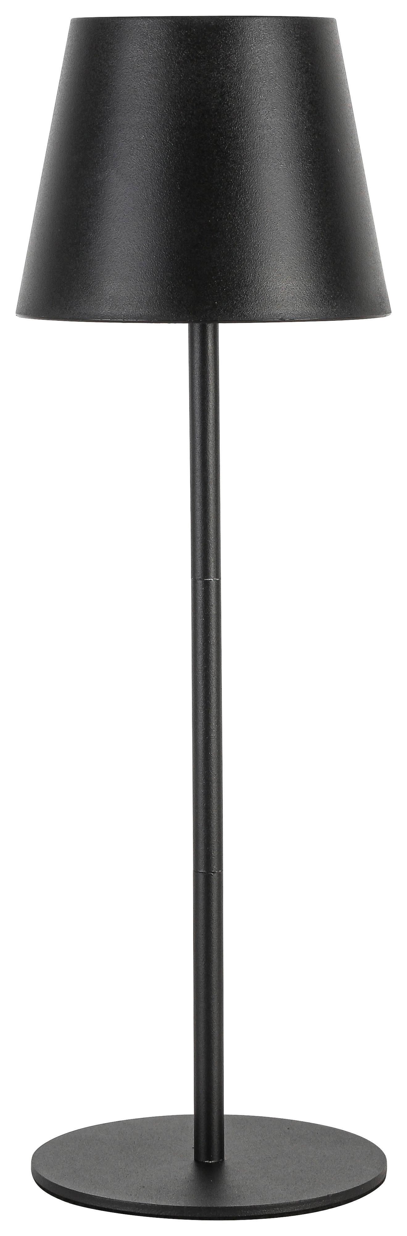 LED-Tischleuchte Noemi Schwarz max. 3 Watt - Schwarz, Konventionell, Kunststoff/Metall (10,6/17-36cm) - Mömax