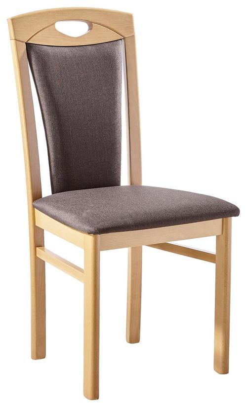 KRZESŁO FIONA - kolor bukowy/kolor naturalny, Konventionell, drewno/tkanina (49/101,5/55,5cm) - Livetastic