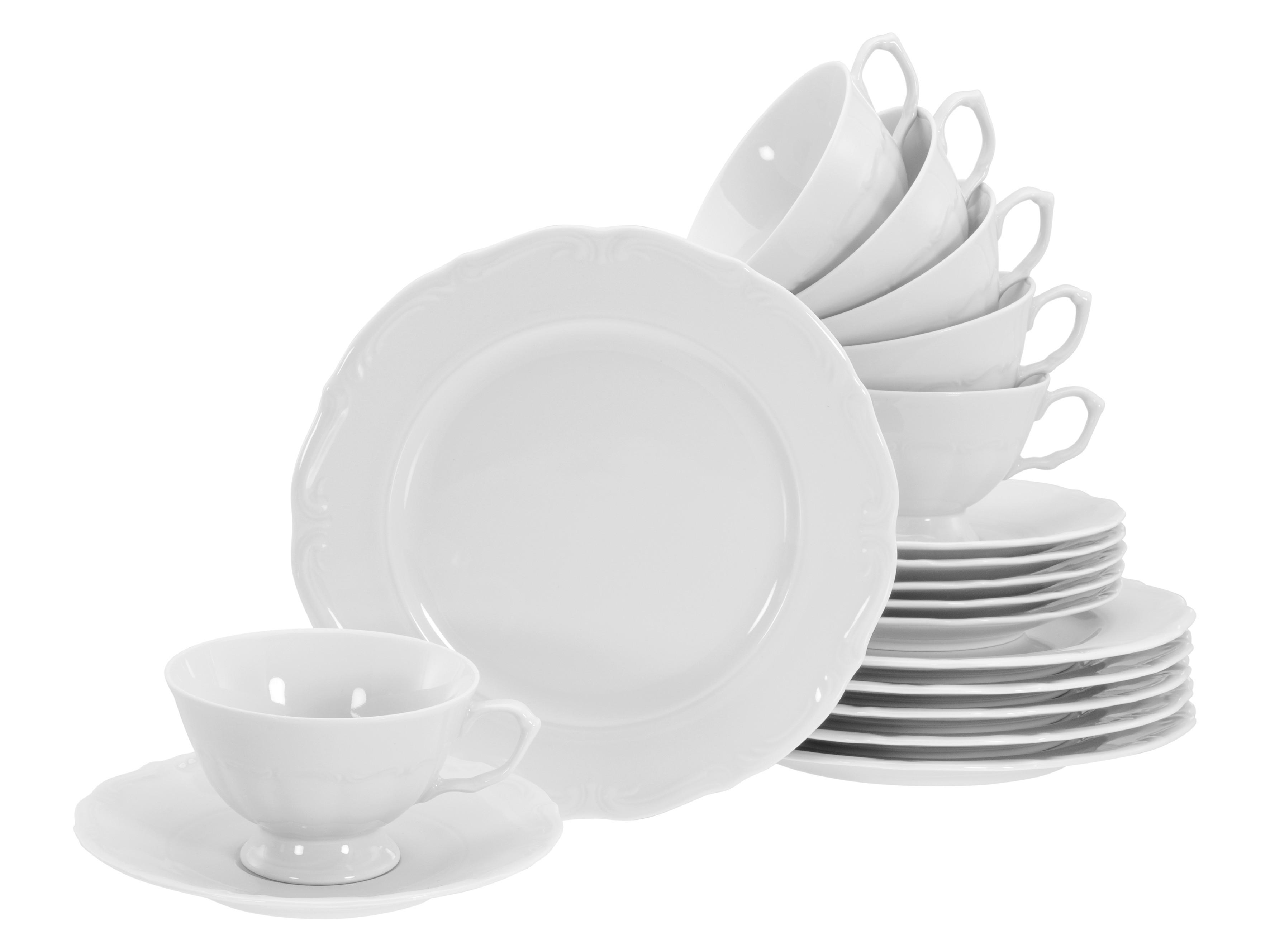 Kavni Servis Maria Theresia, 18-Delni - bela, Basics, keramika - Creatable