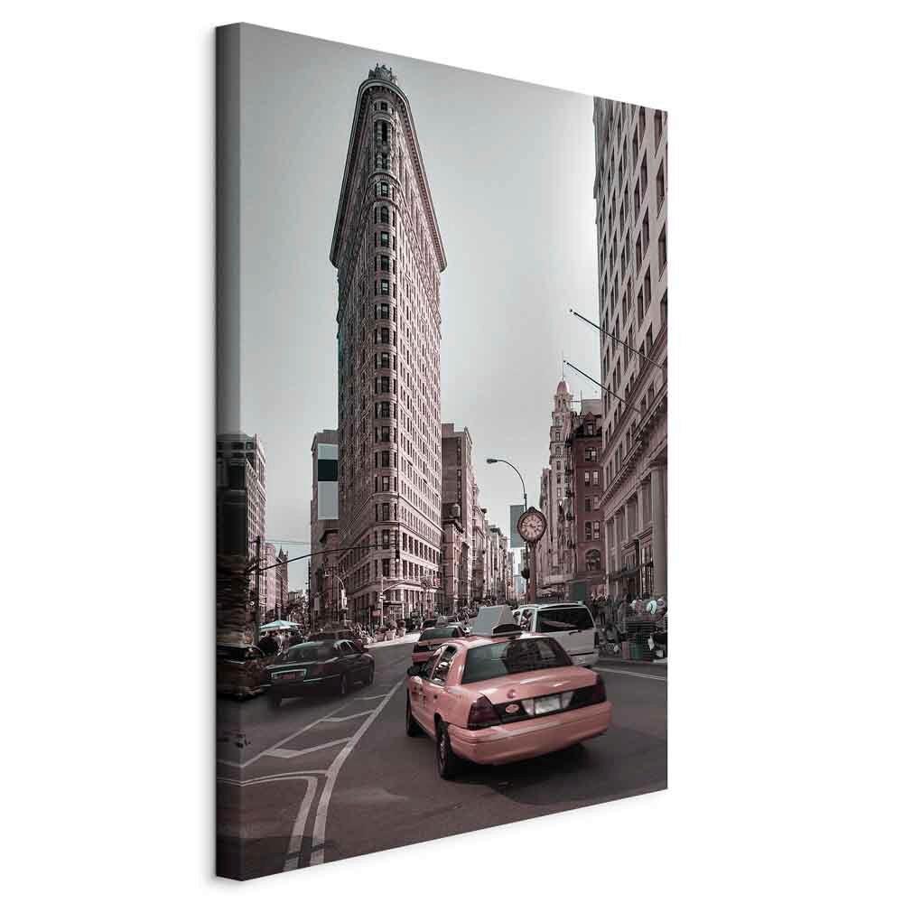 Slika Na Platnu Urban Traffic - siva/sivobela, Basics, tekstil/leseni material (40/60/1.2cm) - artgeist
