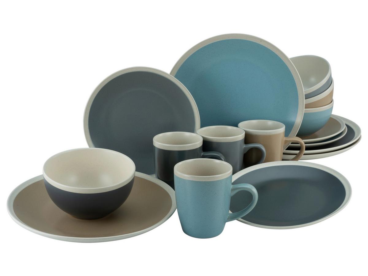 Kombiservice Nordic Living in Multicolor, 16-teilig - Multicolor, KONVENTIONELL, Keramik (38,5/30,5/32,5cm) - Creatable