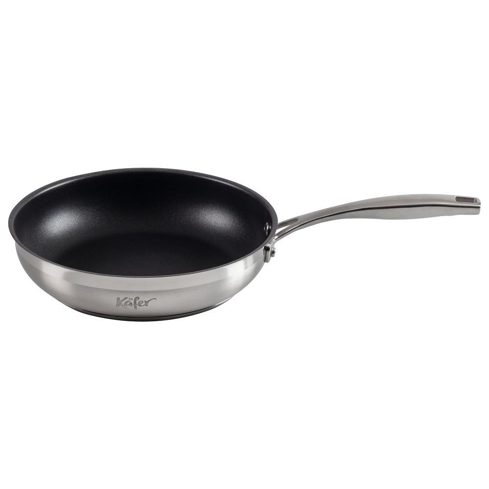 Sütőserpenyő 4428-Ka - nemesacélszínű/fekete, Basics, fém (24cm) - Käfer