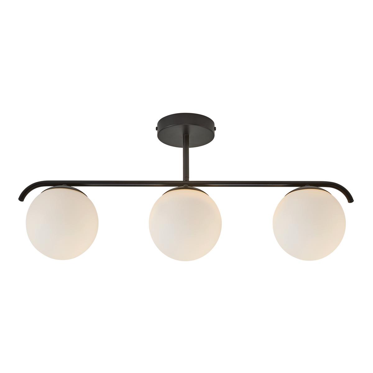 LAMPA SUFITOWA 2010583003 GRANT DELA 3 SW - czarny, Konventionell, metal/szkło (69/14/29cm) - Nordlux