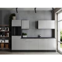 Kuhinjski Blok Brez Aparatov Oliver, 280cm - srebrne barve/siva, Design, kovina/leseni material (280cm) - Respekta