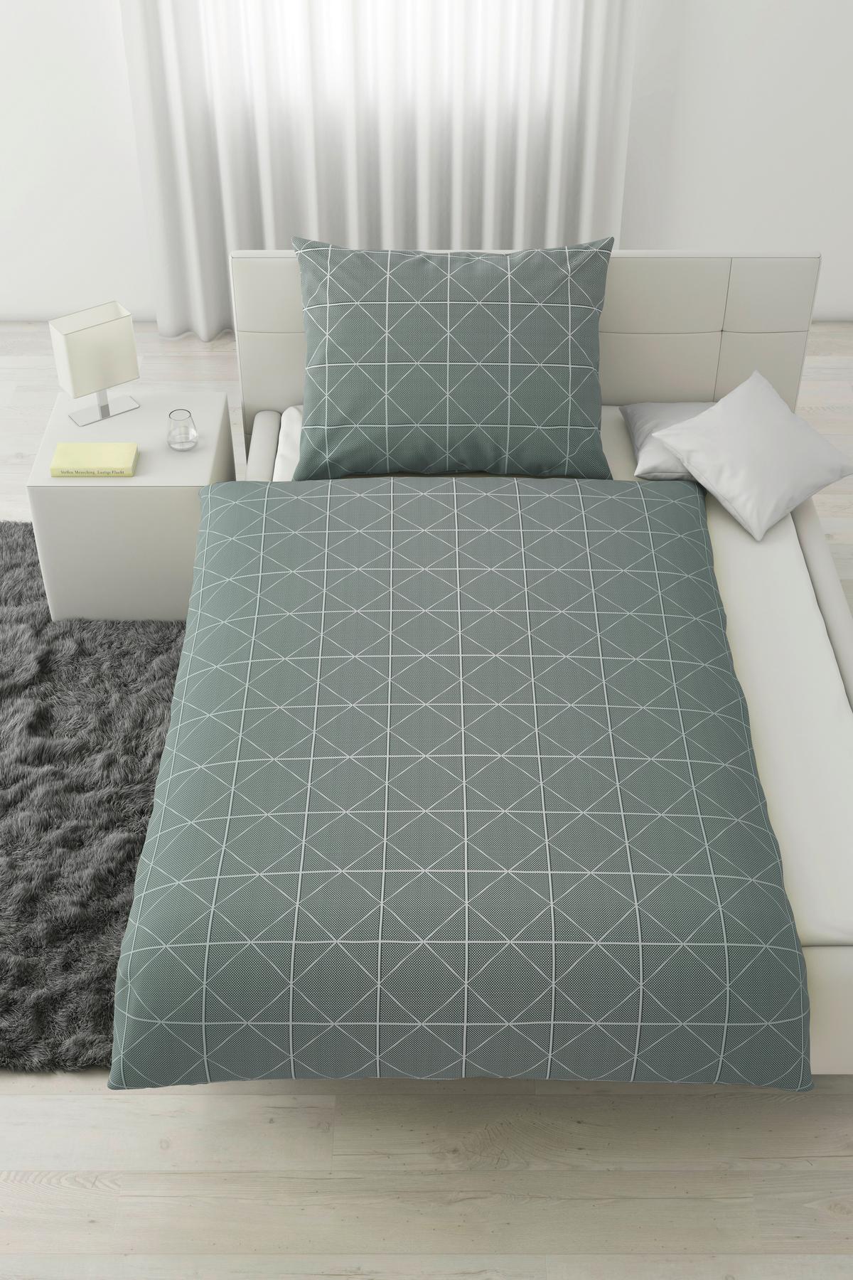 Posteljnina Björn - zelena, Moderno, tekstil (140/200cm) - Modern Living