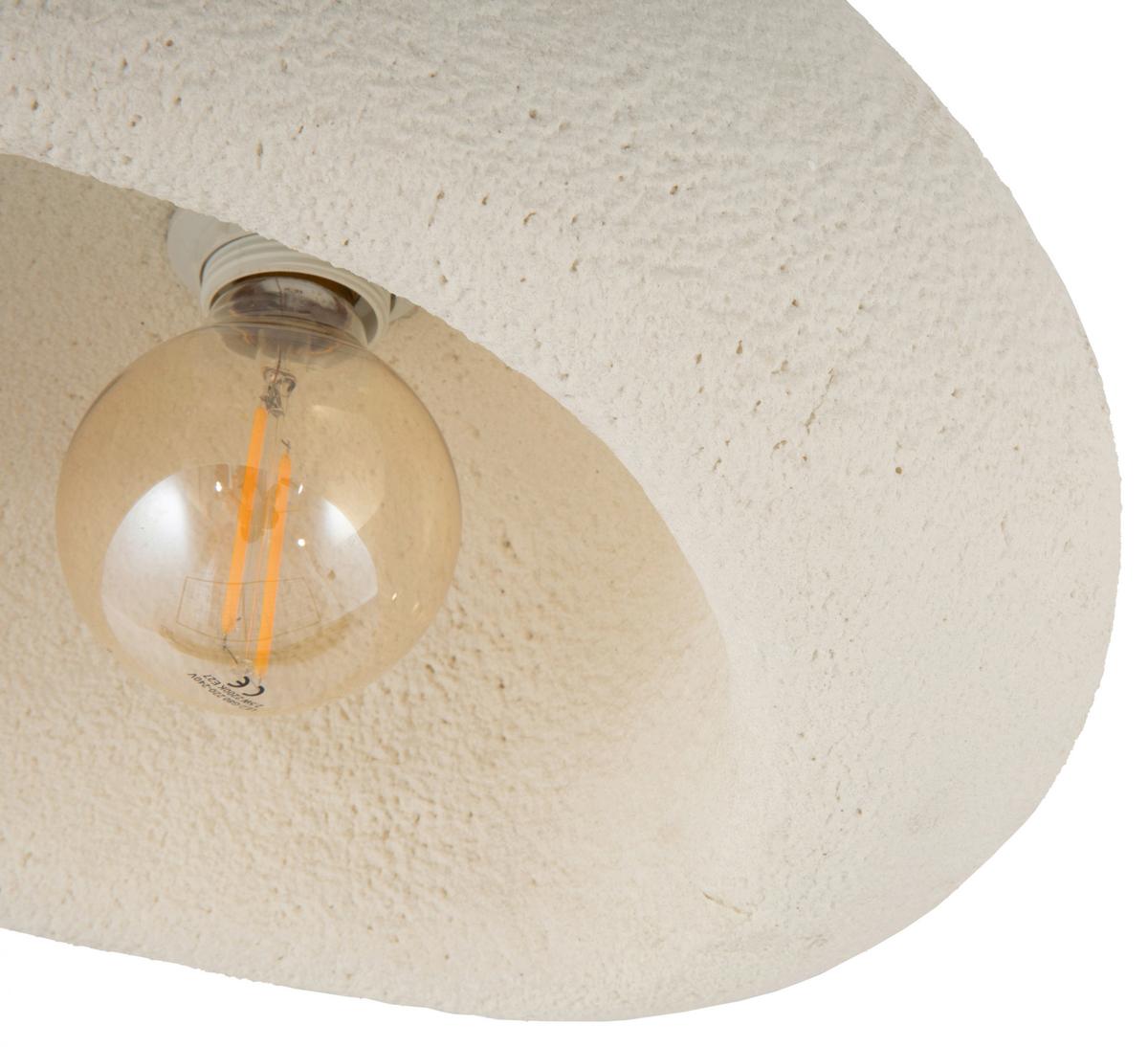 LAMPA SUFITOWA FORTUNA - biały, Design, tworzywo sztuczne/metal (41/28/21cm) - Collet's Monde