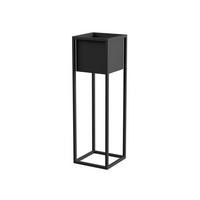Blumenständer Schwarz - Schwarz, Basics, Metall (23/75/23cm)