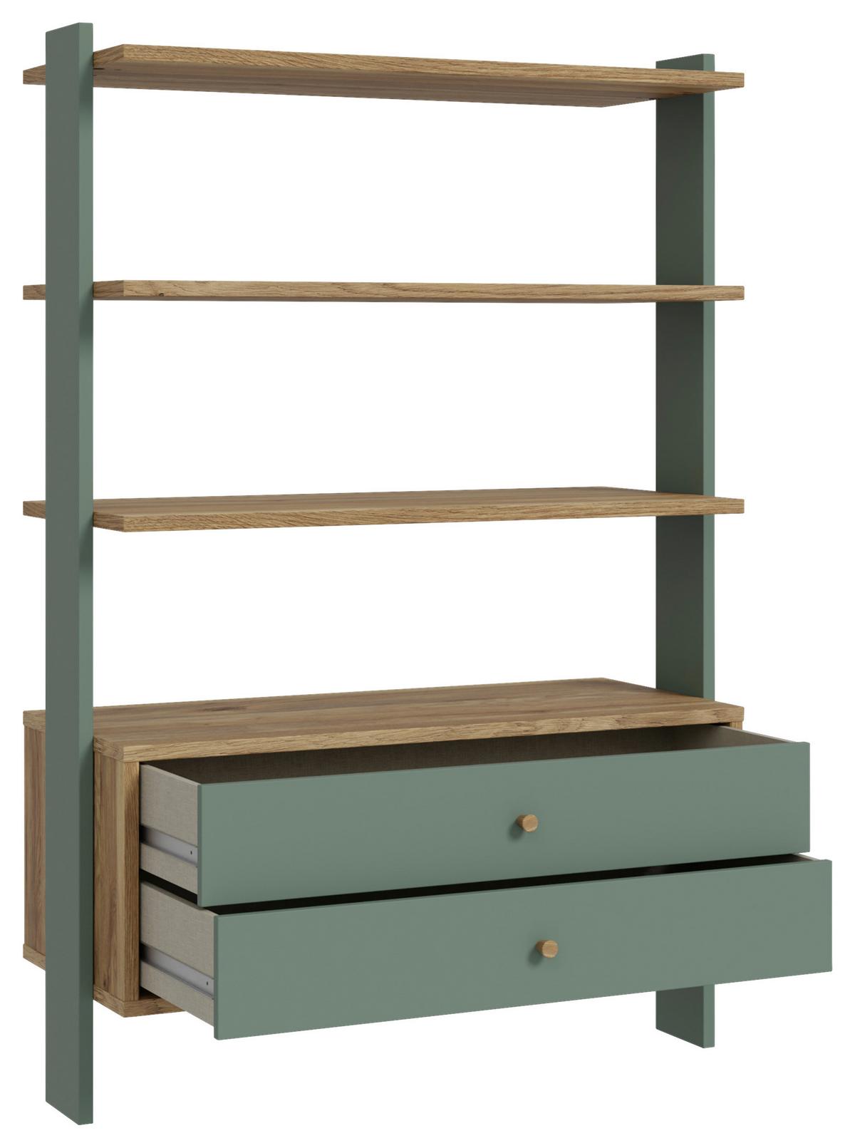 Regal Whenua - boje hrasta/boje kadulje, Moderno, drvni materijal (104,2/153,6/41,5cm) - Mömax