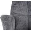 CHAISE ACCOUDOIRS LUCIA - couleur graphite/noir, LIFESTYLE, métal/textile (62/90/64cm) - Premium Living