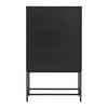 HÖG BYRÅ MARLENE - stålfärgad/svart, Design, metall/trämaterial (80/140/40cm) - Mömax