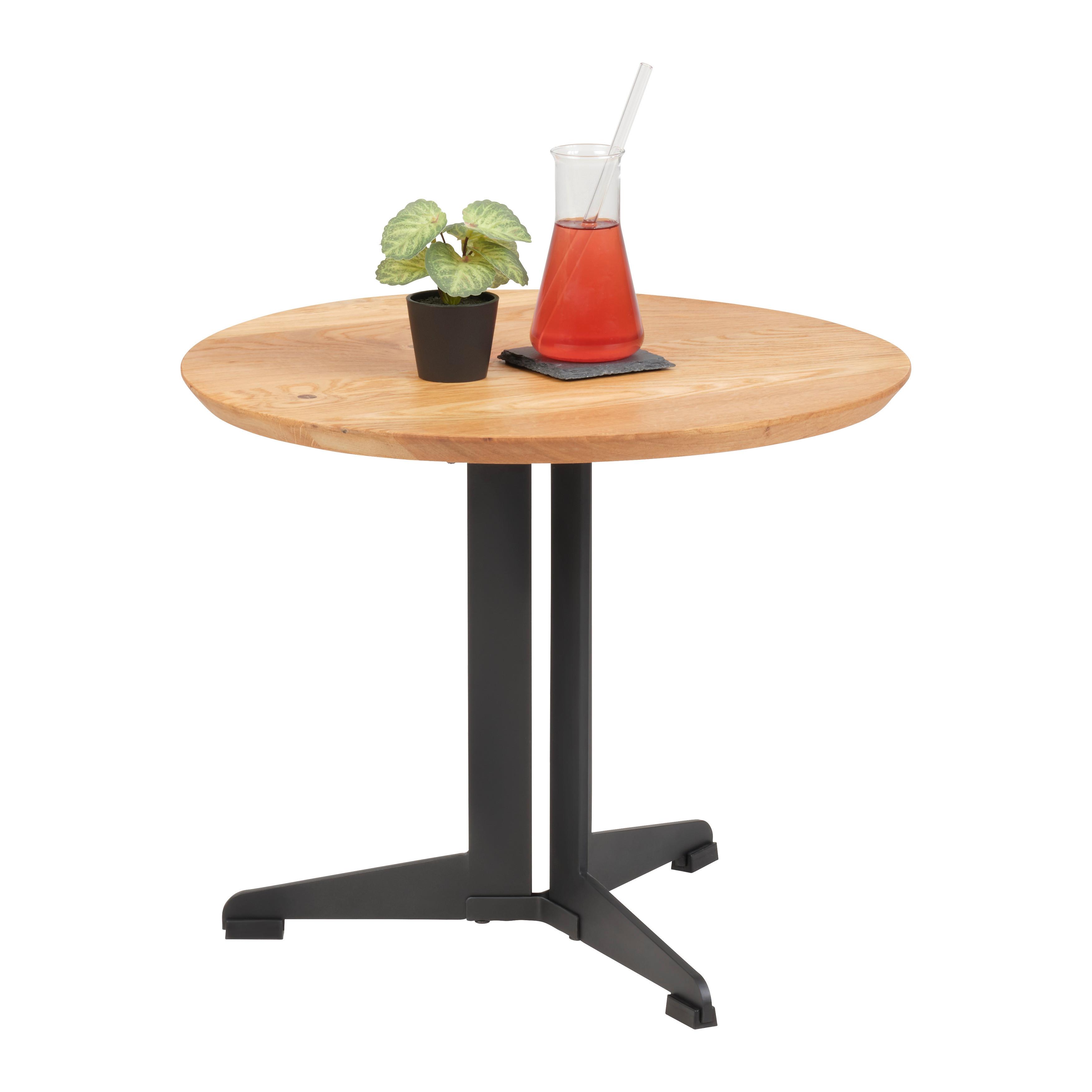 SOFFBORD MOMBASA 55 - naturfärgad, Klassisk, metall/trä (55/55/45cm) - Mömax
