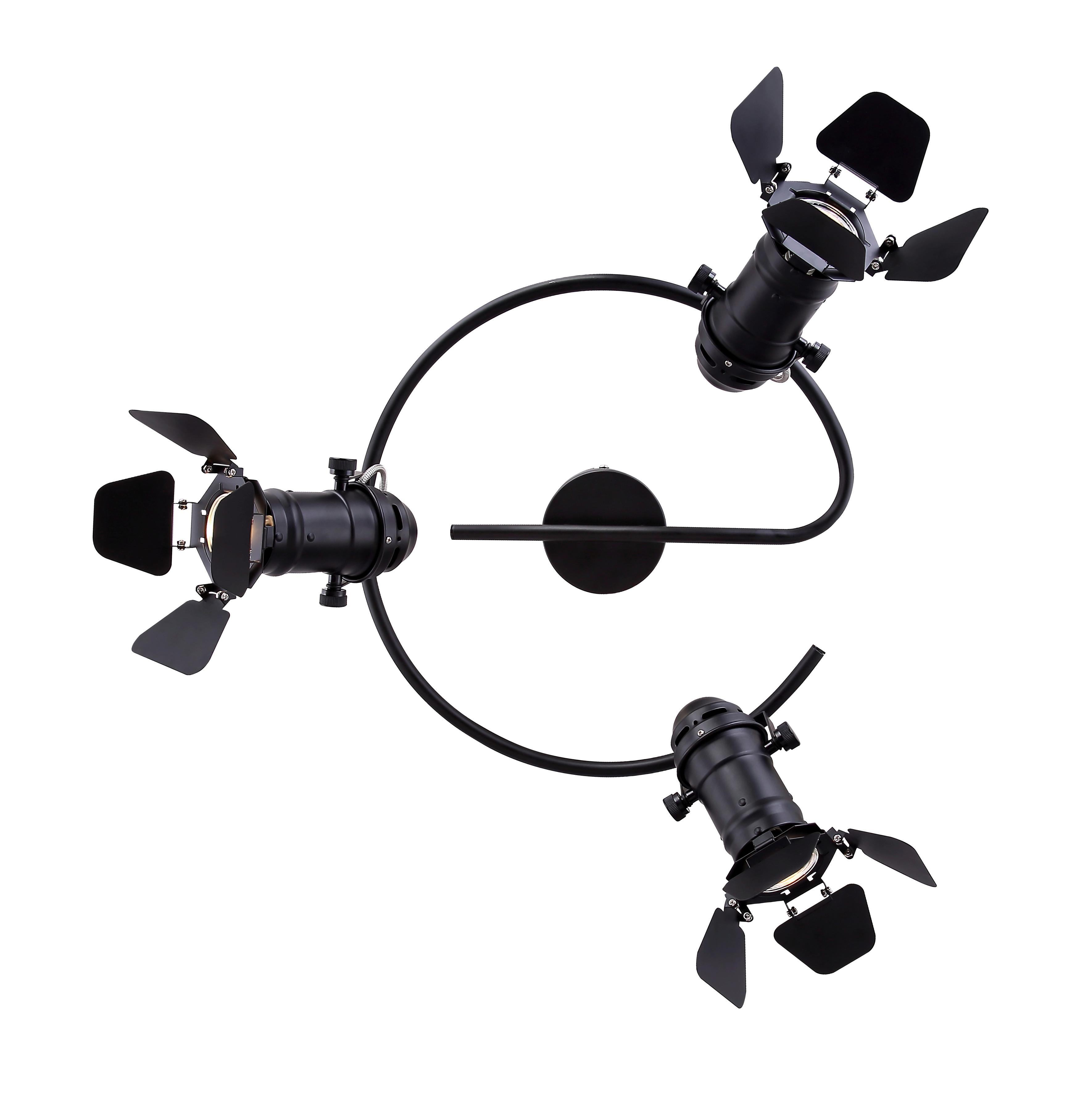 Strahler Egon in Schwarz max. 50 Watt - Schwarz, Basics, Metall (40/26,5cm) - Globo