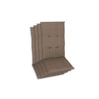 Sesselauflagenset Taupe, 4-teilig - Taupe, Basics, Textil (48/5/118cm)