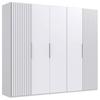DULAP USI ROTATIVE ANDORRA - alb, Modern, material pe bază de lemn (250/216/58cm) - Modern Living