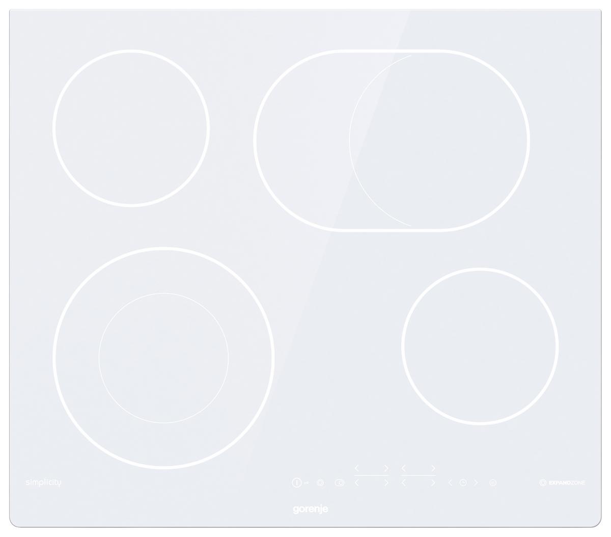 Kerámia Főzőlap Ect643syw - fehér/szürke, Modern (60/5,4/52cm) - Gorenje