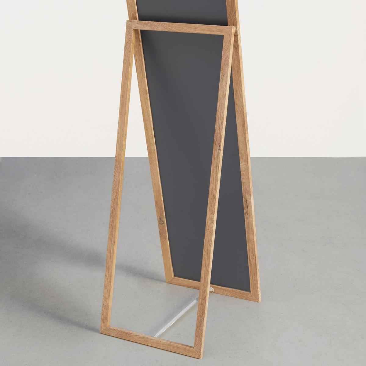 Podno Ogledalo Rio - boje hrasta, Moderno, staklo/drvni materijal (36/156/44cm) - Modern Living