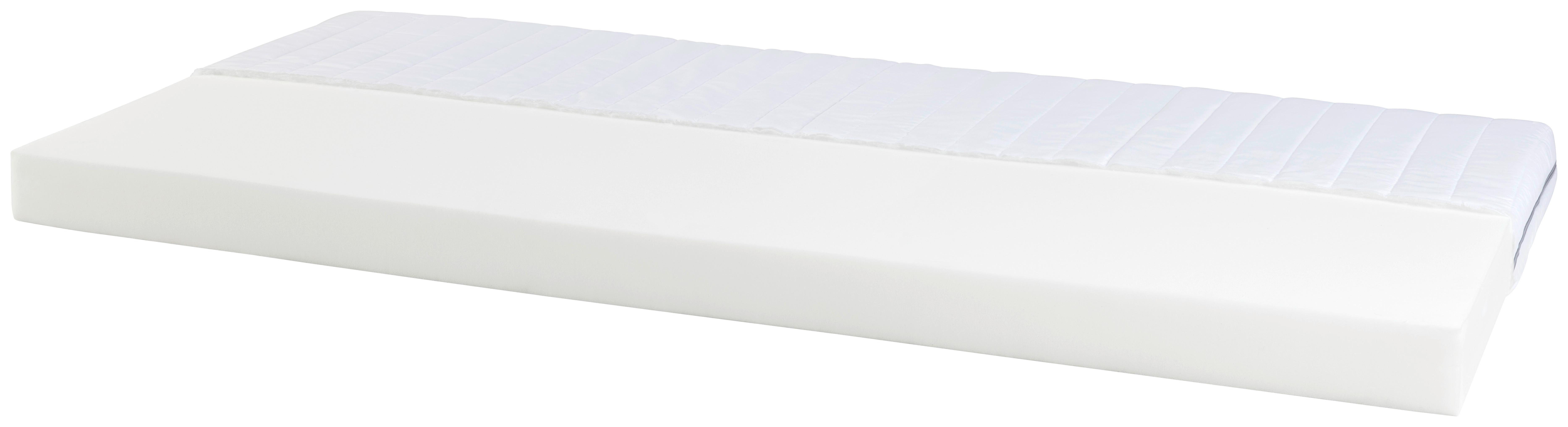 Rollmatratze Falum H2 ca. 90x200cm - Weiß, Textil (90/200cm) - Based