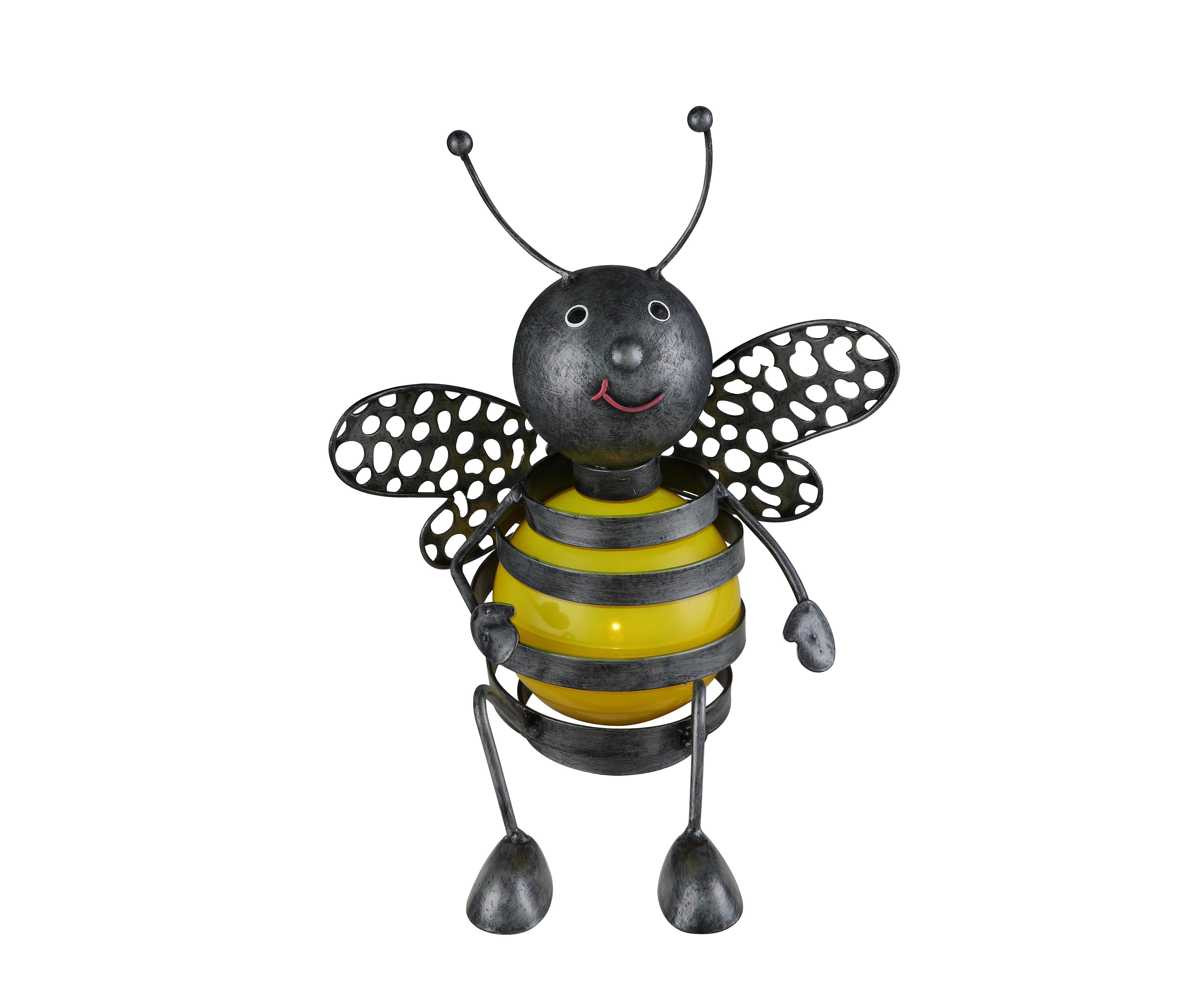 Solarna Svjetiljka Pčela - žuta, Basics, plastika (21,5/17,5/25cm) - Globo