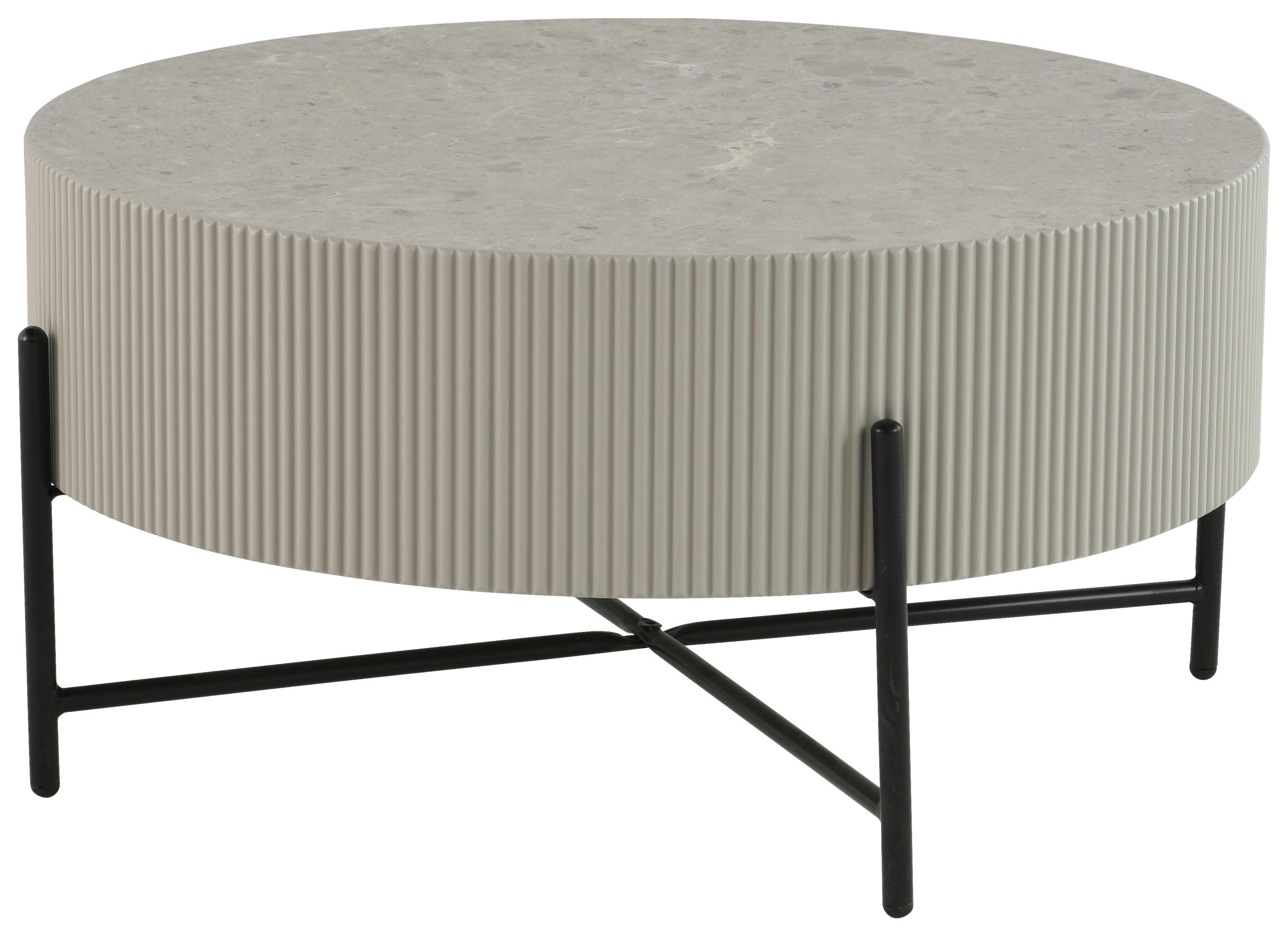 Blanche Stolić - siva/crna, Design, drvni materijal/metal (80/40cm) - Premium Living