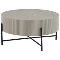 Blanche Stolić - siva/crna, Design, drvni materijal/metal (80/40cm) - Premium Living