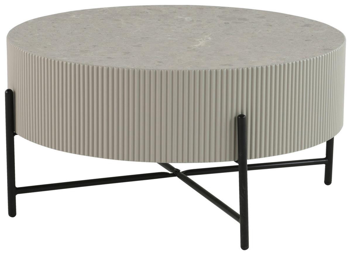 Blanche Stolić - siva/crna, Design, drvni materijal/metal (80/40cm) - Premium Living