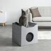 KATTSOFFA MEOW - grå, Klassisk, trämaterial/textil (40/40/37cm) - Mömax