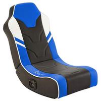 Gamingsessel Shadow 2.0 ca. 42x64x75 cm Blau/Weiß/Schwarz - Blau, MODERN, Textil (42/64/75cm) - X Rocker