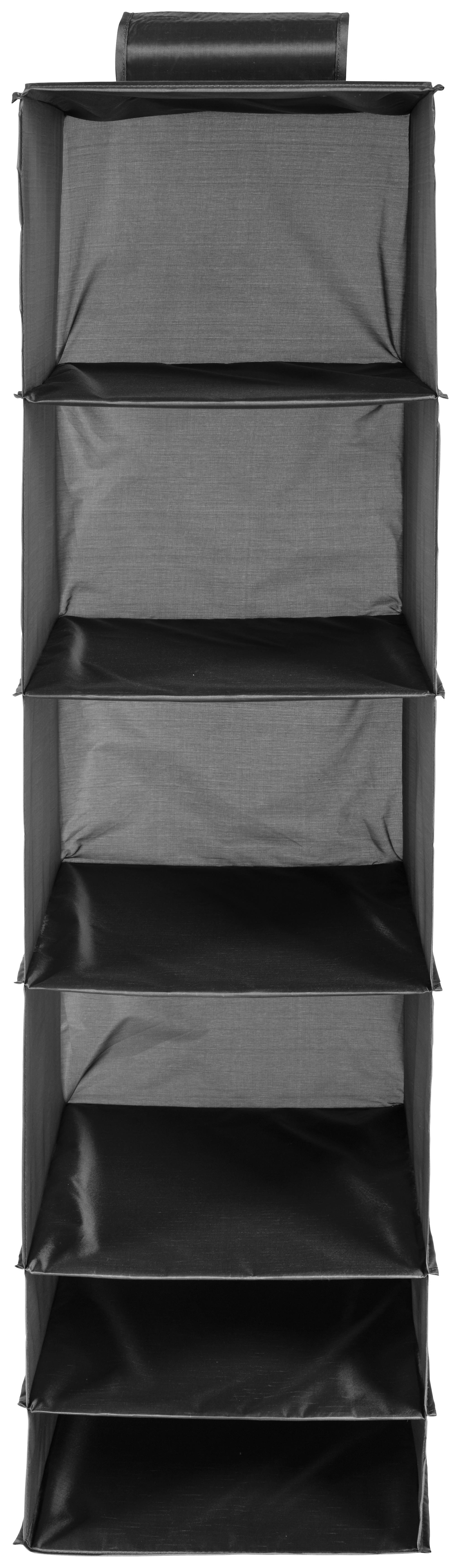 HÄNGANDE FÖRVARING UNIT -EXT- - grå, Klassisk, trämaterial/textil (34/45/125cm) - Mömax