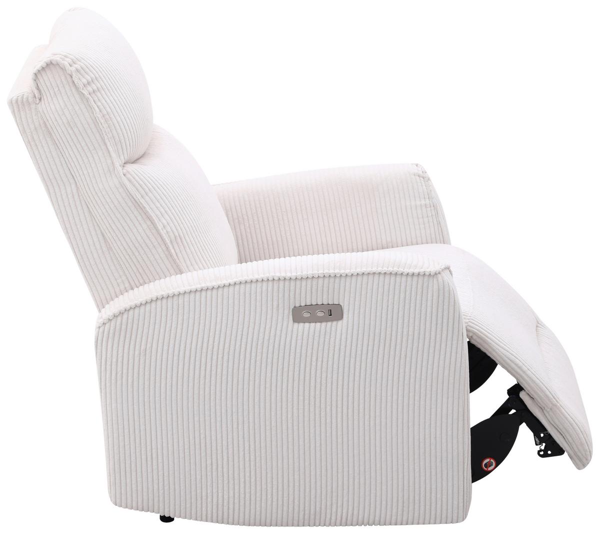 Tv Fotelj Leon, Bež, Relaks Funkcija - črna/bež, Basics, kovina/umetna masa (80/102/96cm) - Ondega