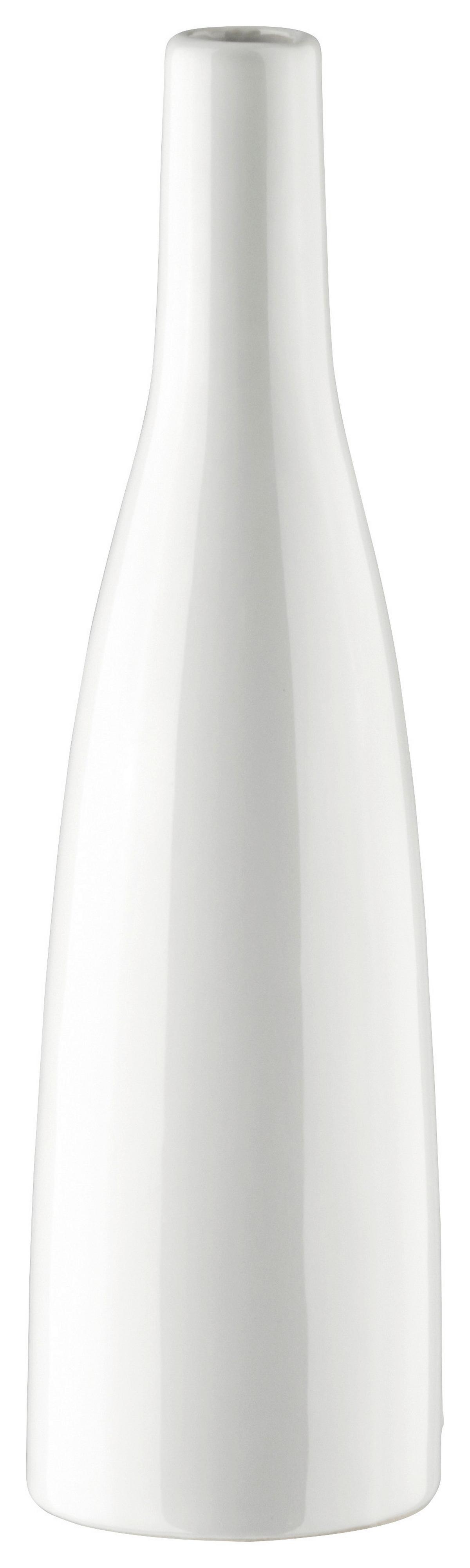 Vase Plancio II Weiß - Weiß, MODERN, Keramik (7,5/27cm) - Modern Living