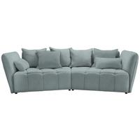 Boxspringsofa Sofi Hellblau - Schwarz/Hellblau, MODERN, Textil (294/93/152cm) - Premium Living