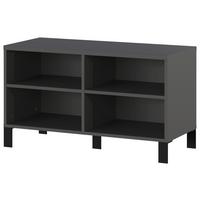 GARDEROBENBANK CEDUNA -EXKLUSIV- - Schwarz, Modern, Holzwerkstoff/Metall (89/51/40cm) - Premium Living