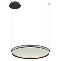 Led Viseća Svjetiljka Crna Boja - bijela/crna, Design, metal/plastika (63/60/150cm) - Globo