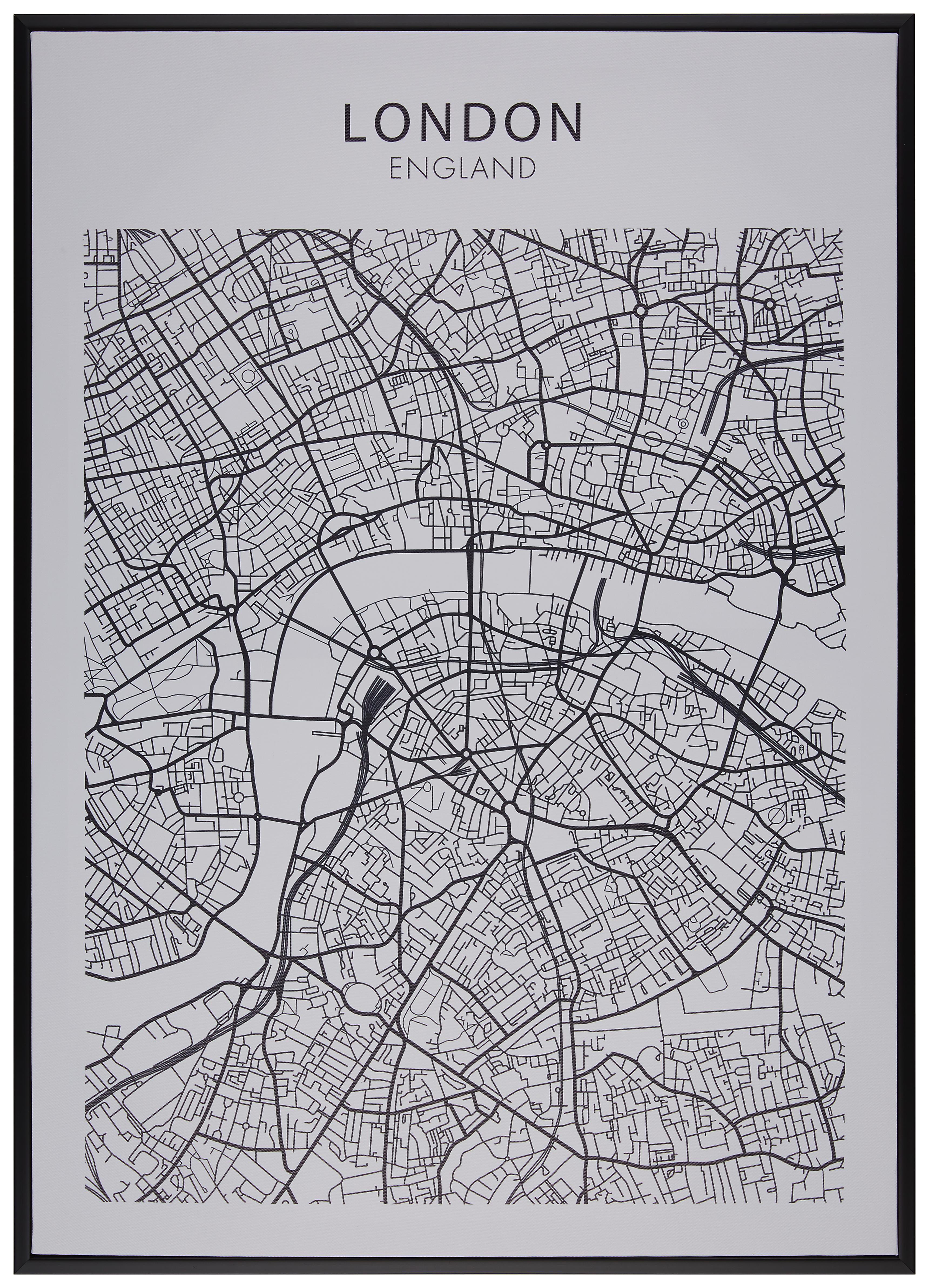 Keilrahmenbild Liam in Schwarz/Weiß - Schwarz/Weiß, Holzwerkstoff/Kunststoff (50/70cm) - Mömax modern living